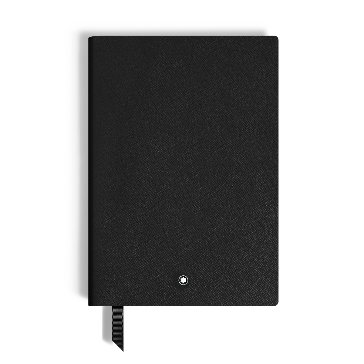 Notebook Medium, Saffiano Leather, Black - Lined Pages