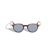 Round Sunglasses with Havana Acetate Frame