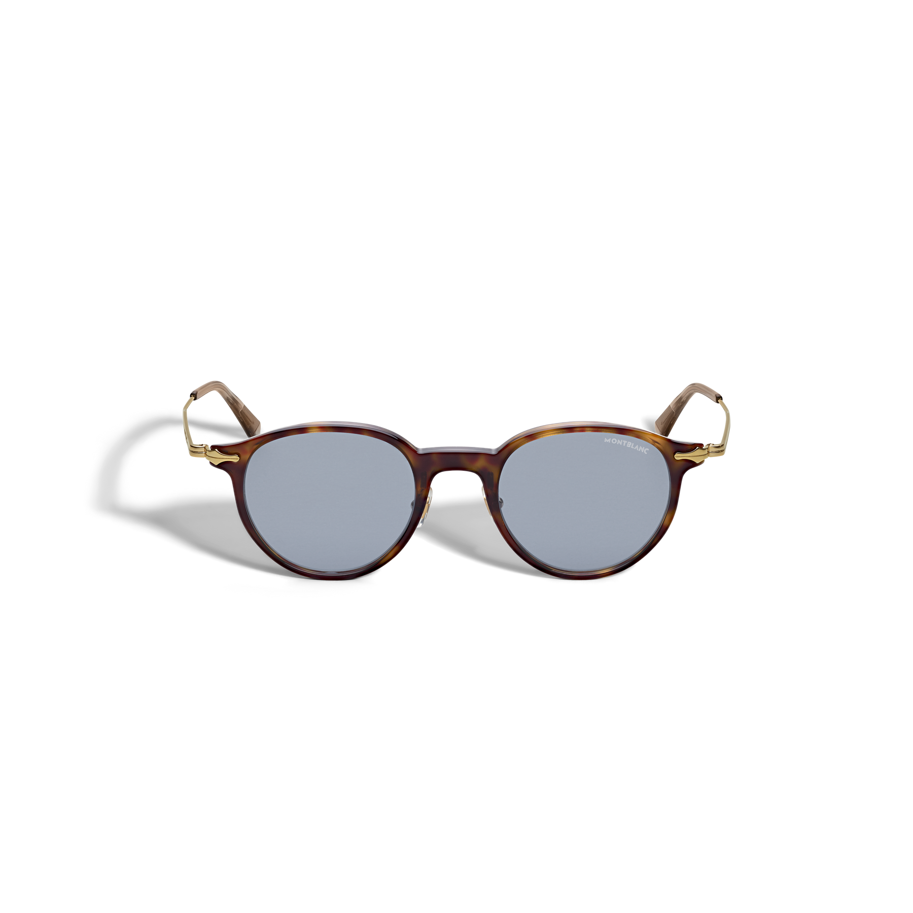 Round Sunglasses with Havana Acetate Frame