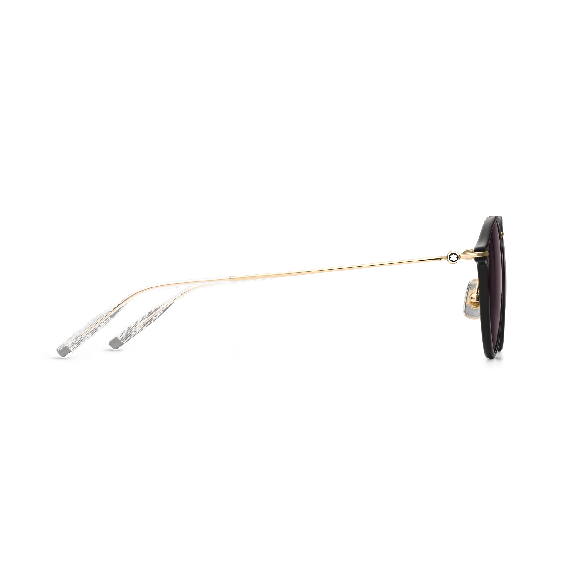 Round Sunglasses with Black Injected Frame