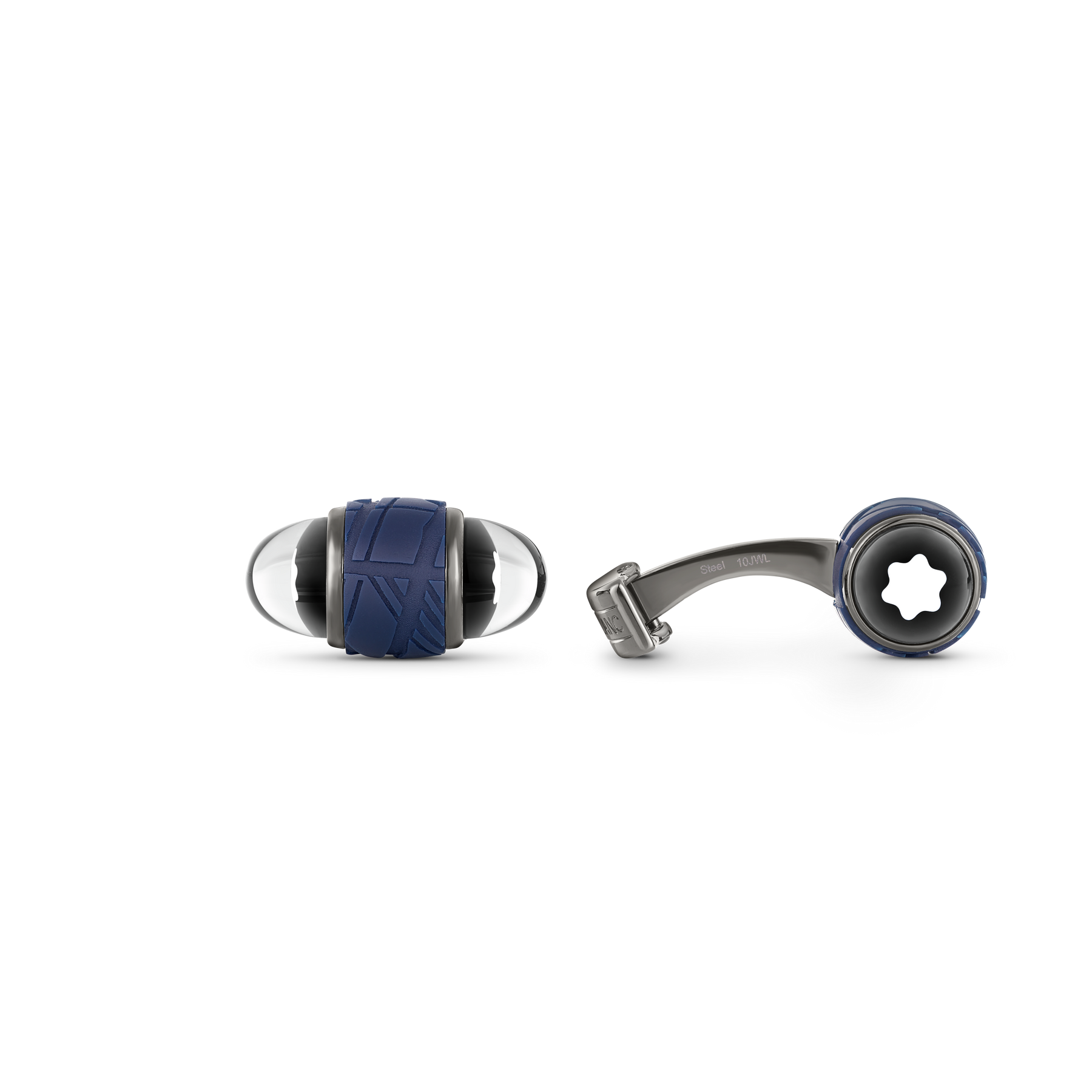 Montblanc Starwalker Cufflinks in Steel and Lacquer
