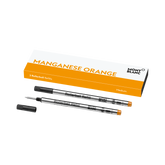 2 Rollerball Refills (M), Manganese Orange