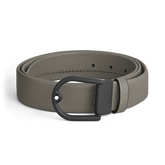 Horseshoe buckle medium grey 35mm leather belt