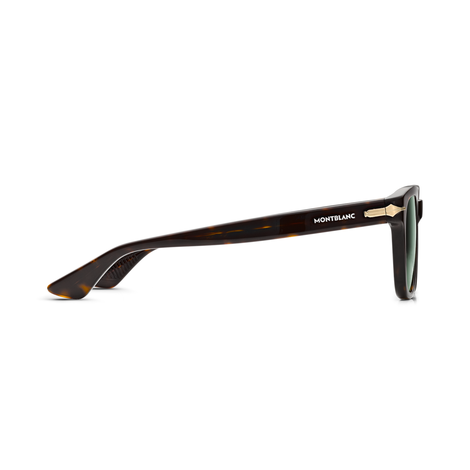 Squared Sunglasses with Havana-Colored Acetate Frame (M)