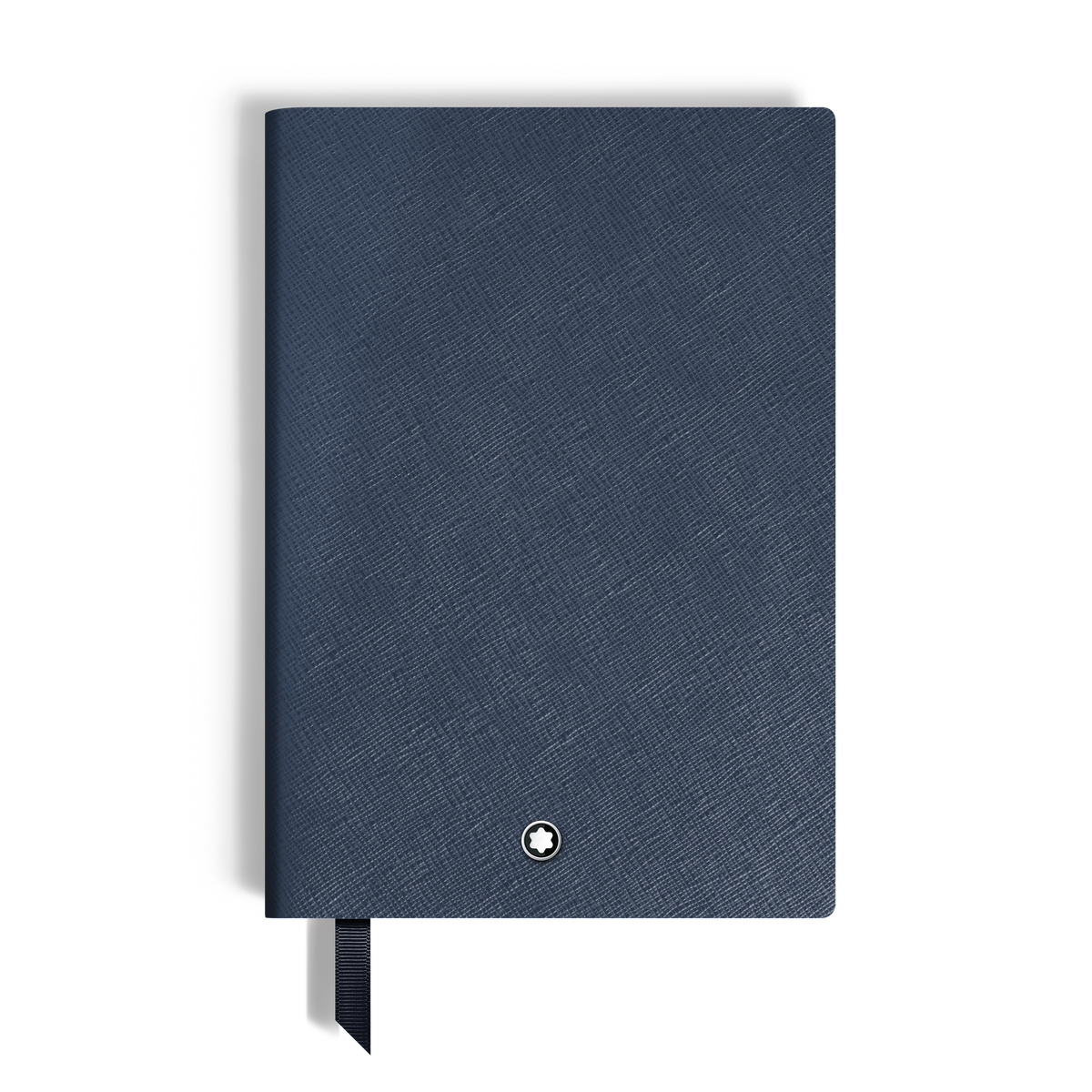 Notebook Medium, Ink Blue Leather, Blue, Blank Pages