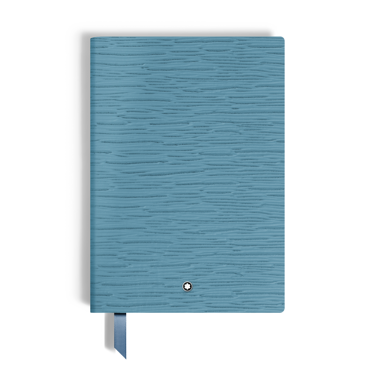 Notebook small, 4810 Smoky Blue Leather, Blue, Lined Pages