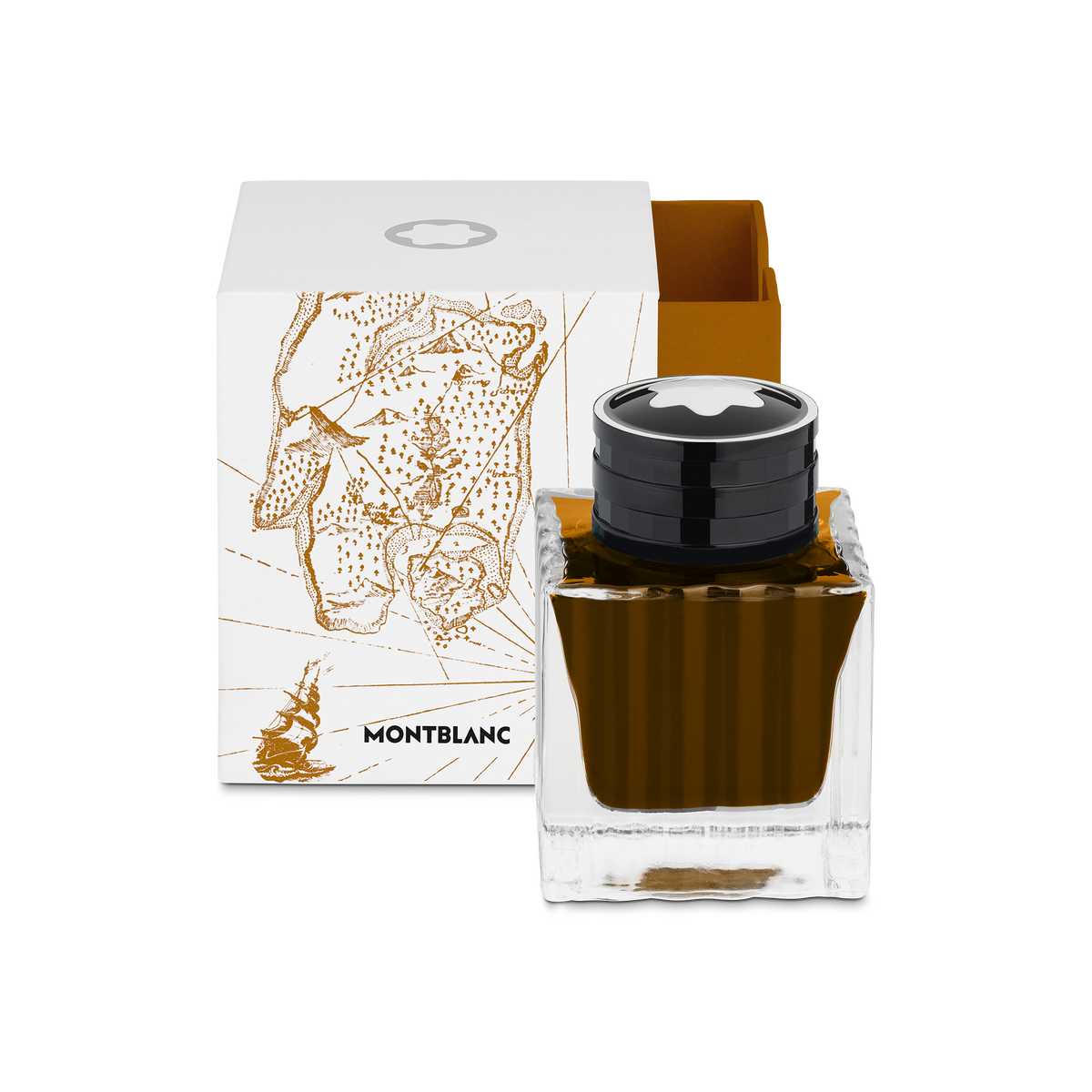 Ink bottle 50ml, brown, Homage to Robert Louis Stevenson