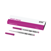 2 Ballpoint Pen Refills (M) Pop Pink