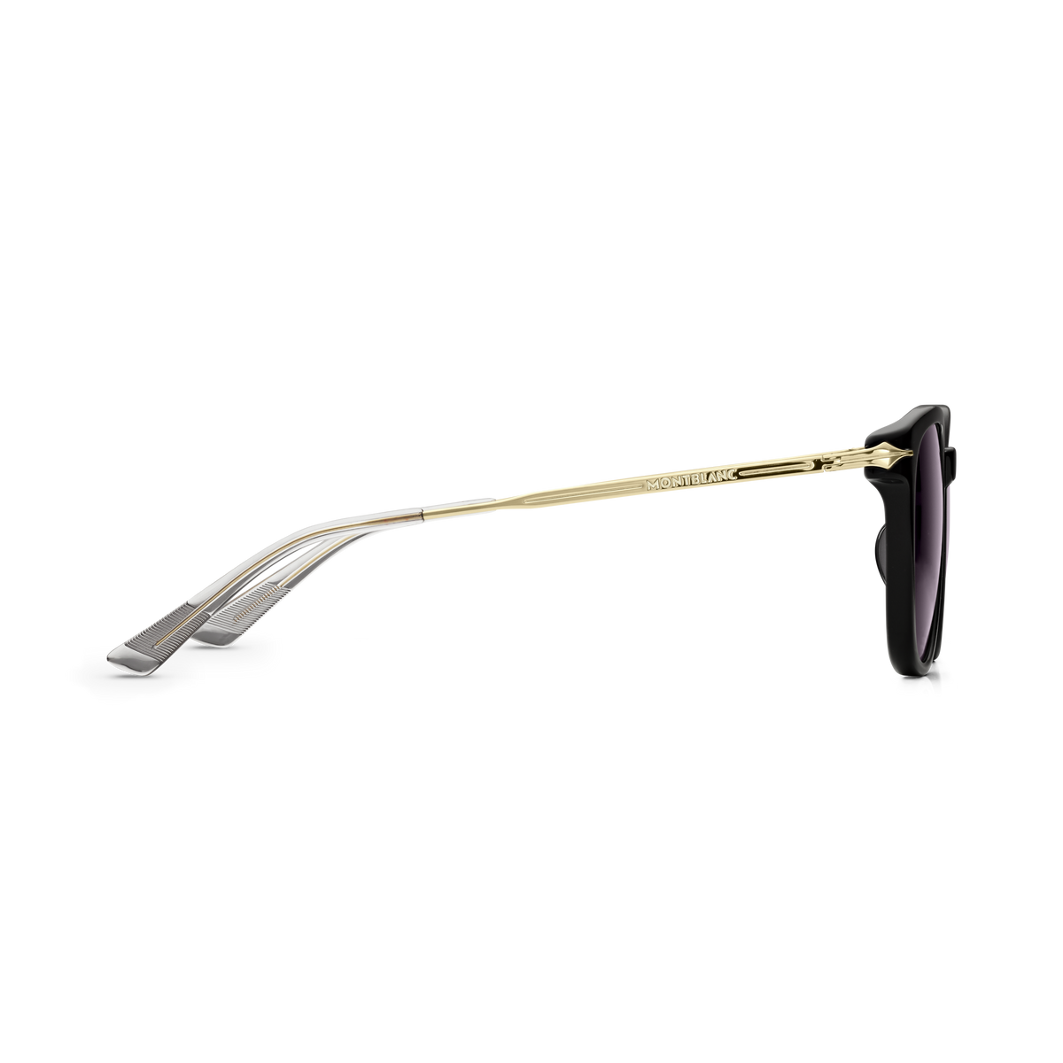 Round Sunglasses with Black Acetate Frame
