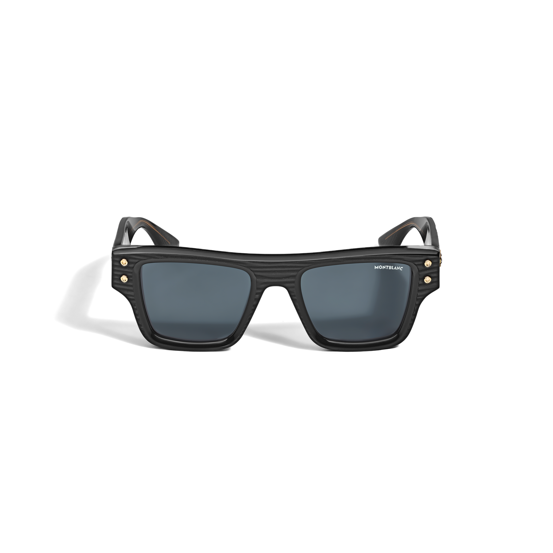 Rectangular Sunglasses with Black Coloured Acetate Frame