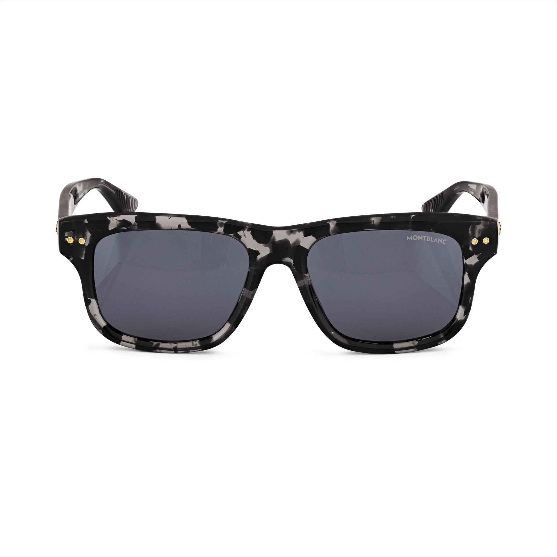 Rectangular Sunglasses with Black-Colored Acetate Frame