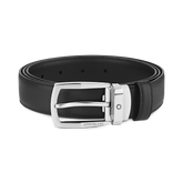 Black 30 mm leather belt