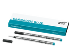 2 Rollerball Refills Medium, Barbados Blue
