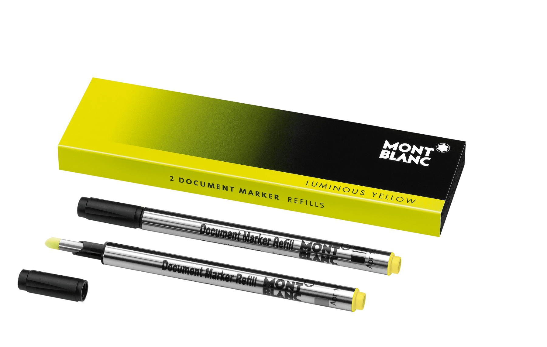 2 Document Marker Refills Luminous Yellow