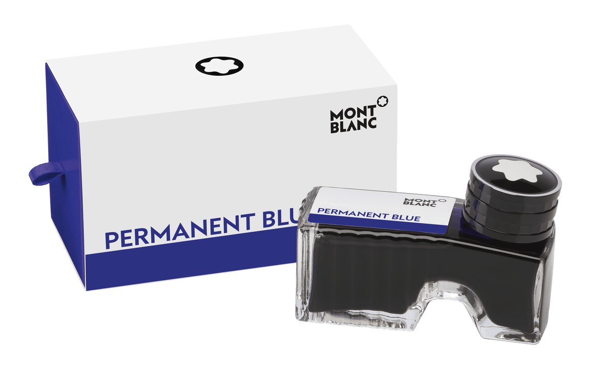 Ink Bottle, Permanent Blue, 60 ml, DIN ISO 14145-2