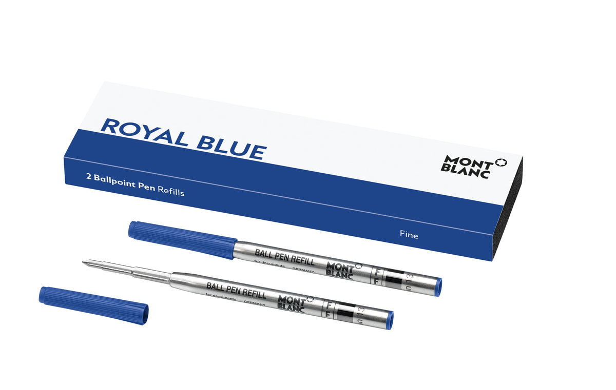 2 Ballpoint Pen Refills Fine, Royal Blue
