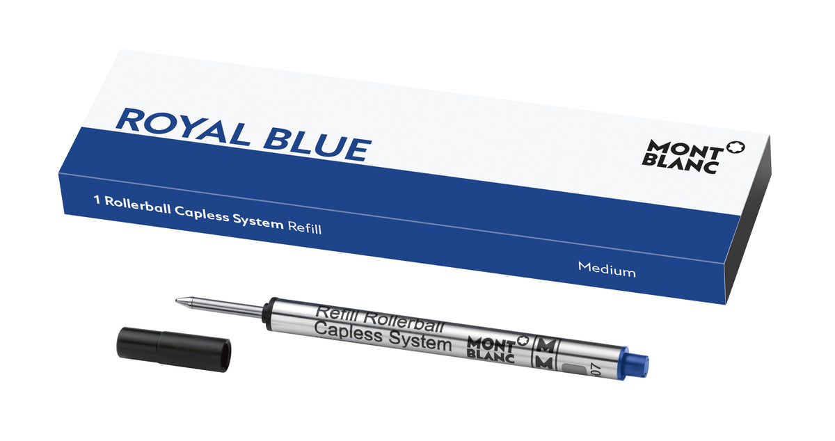 1 Rollerball Capless System Refill Medium, Royal Blue