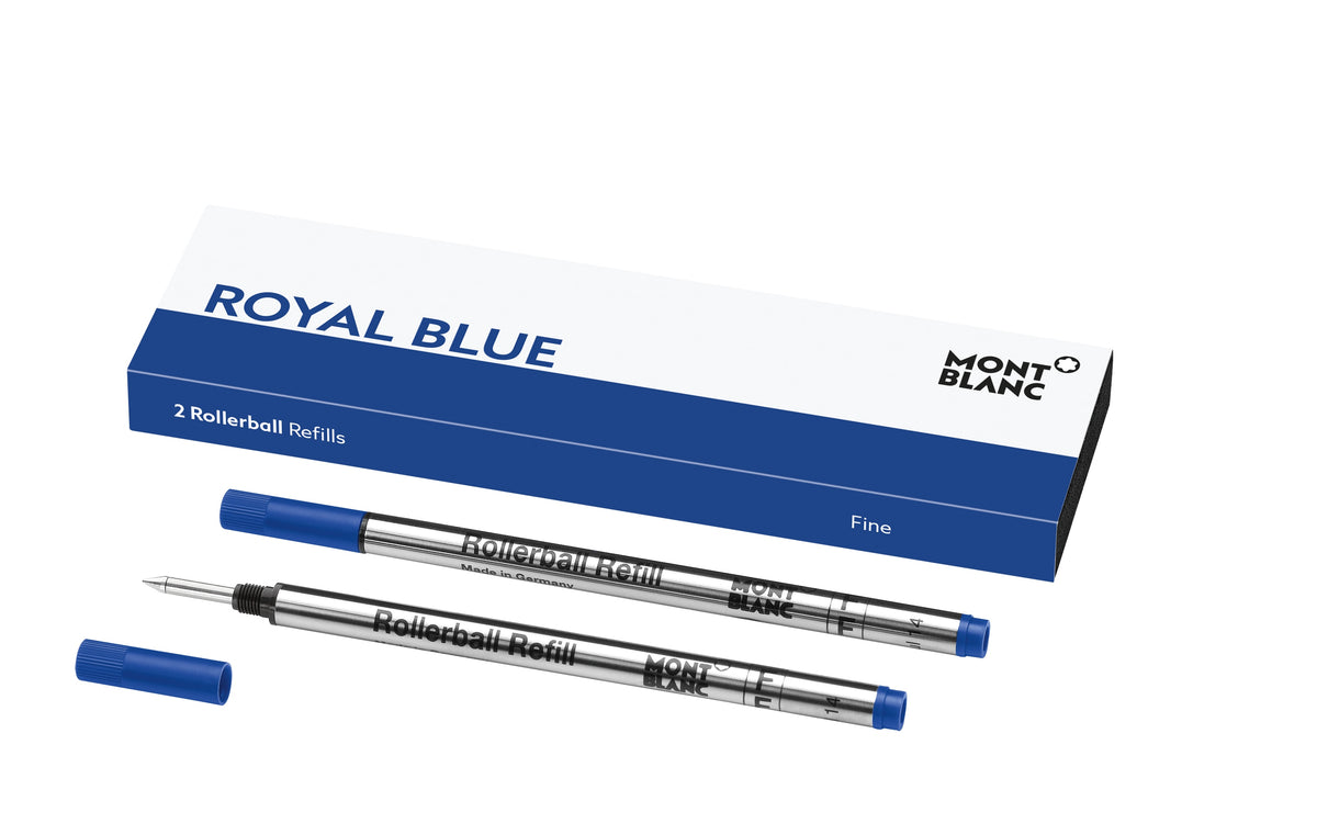 2 Fine Rollerball Refills, Royal Blue