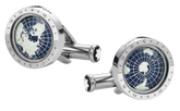 1858 Geosphere Cufflinks Blue