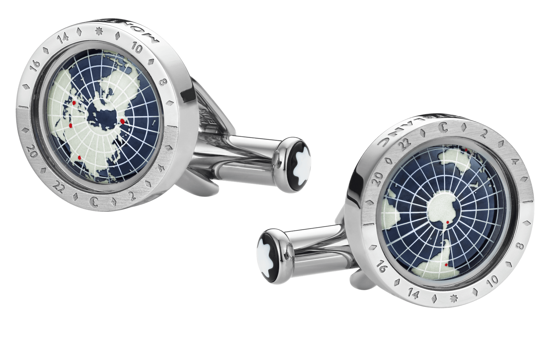 1858 Geosphere Cufflinks Blue