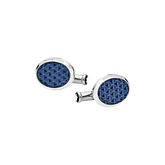 Meisterstück Cufflinks Oval Steel Lacquer