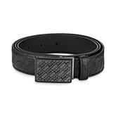 Black 30 mm leather belt