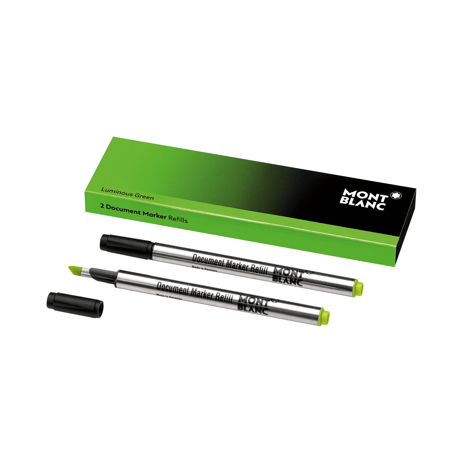 2 Document Marker Refills, Luminous Green
