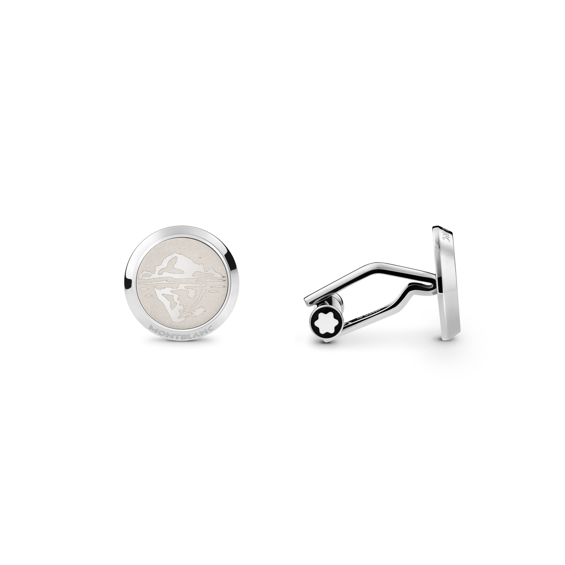 Cufflinks Montblanc 1858 Ice Sea