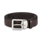 Brushed brown 30 mm leather belt