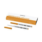 2 Ballpoint refills, manganese orange (M)