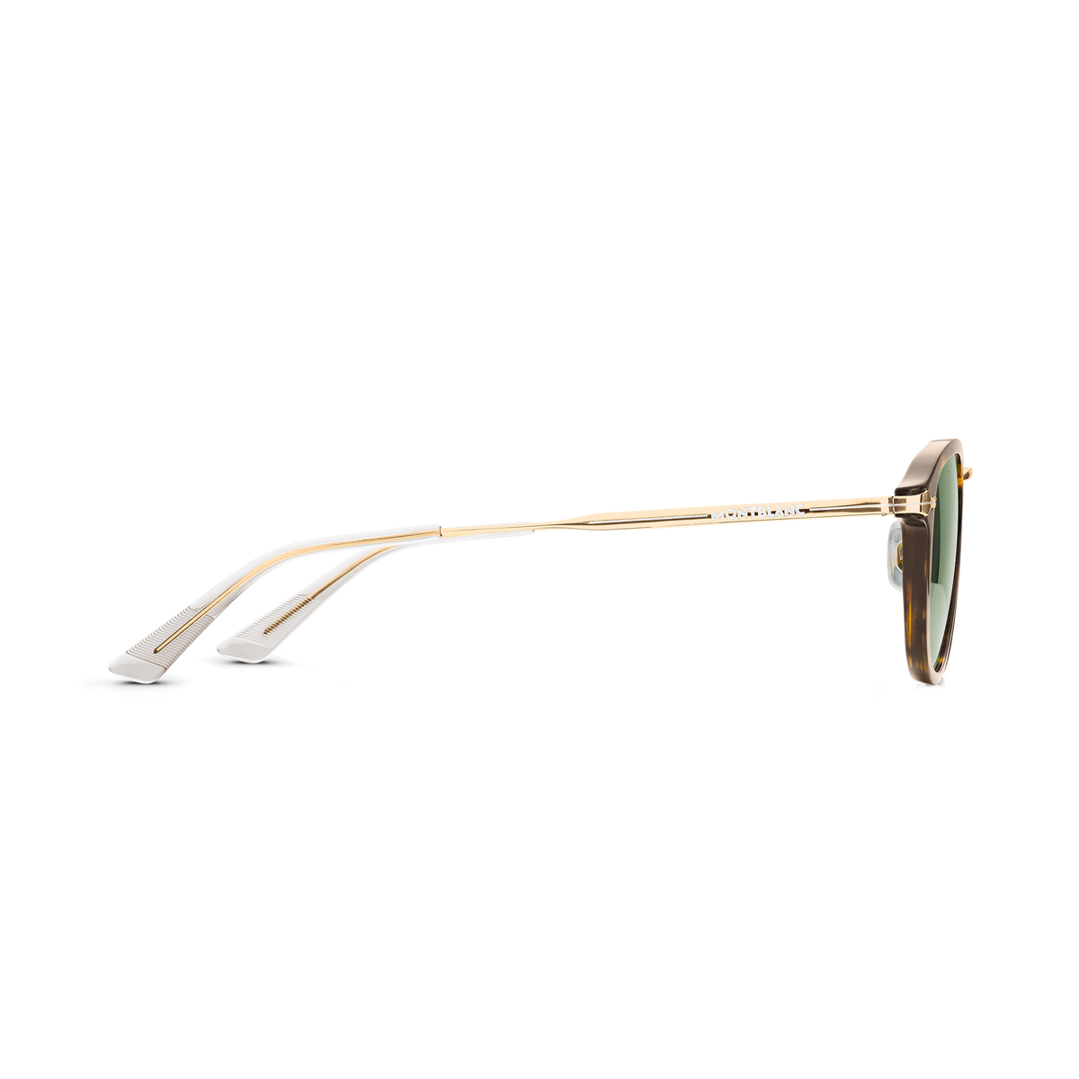 Round Sunglasses with Havana-Colored Injected Frame