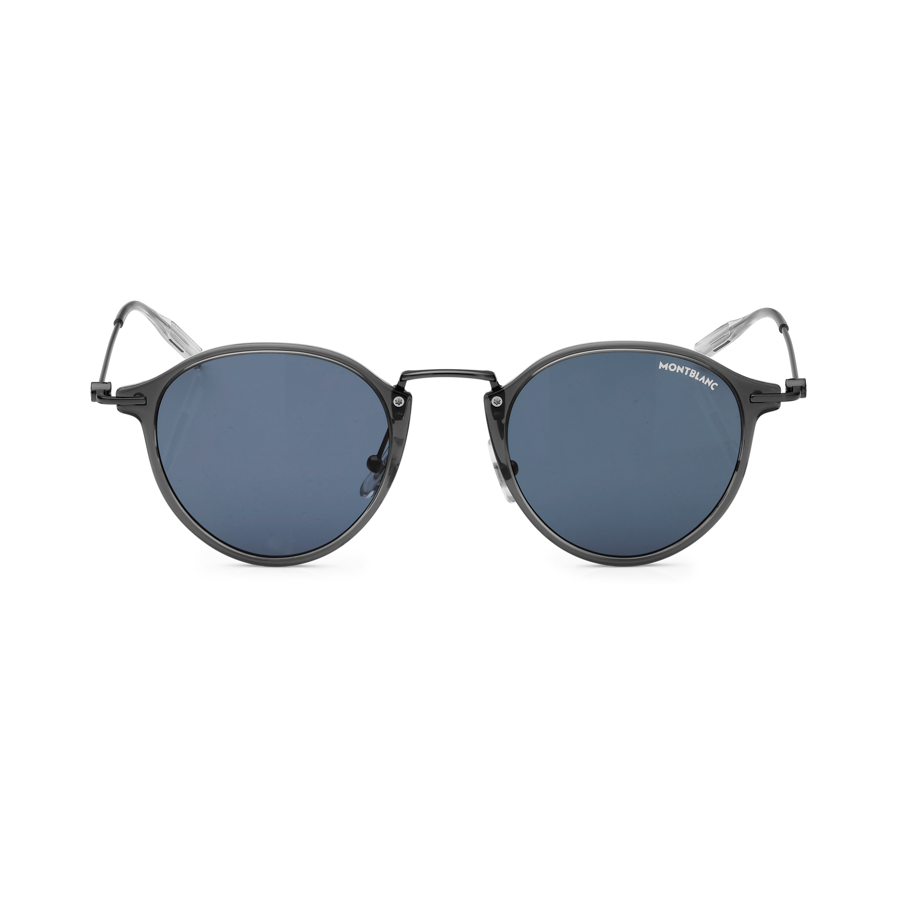 Round Sunglasses with Gray Injected Frame