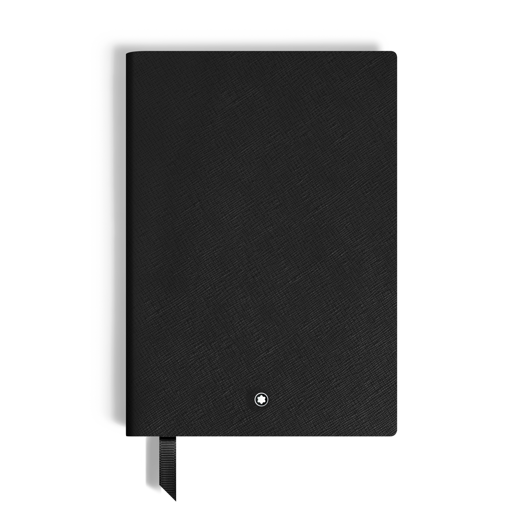 Notebook Medium, Saffiano Leather, Black - Lined Pages