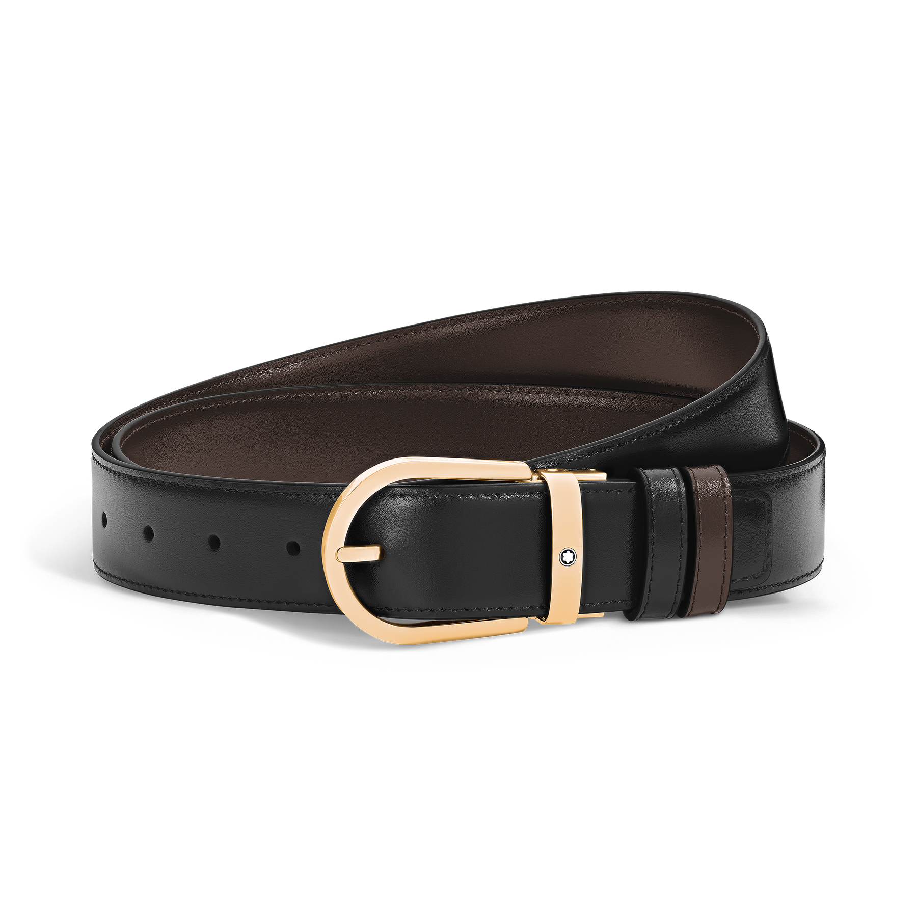 Horseshoe 35 mm Reversible Belt in Meisterstück Leather