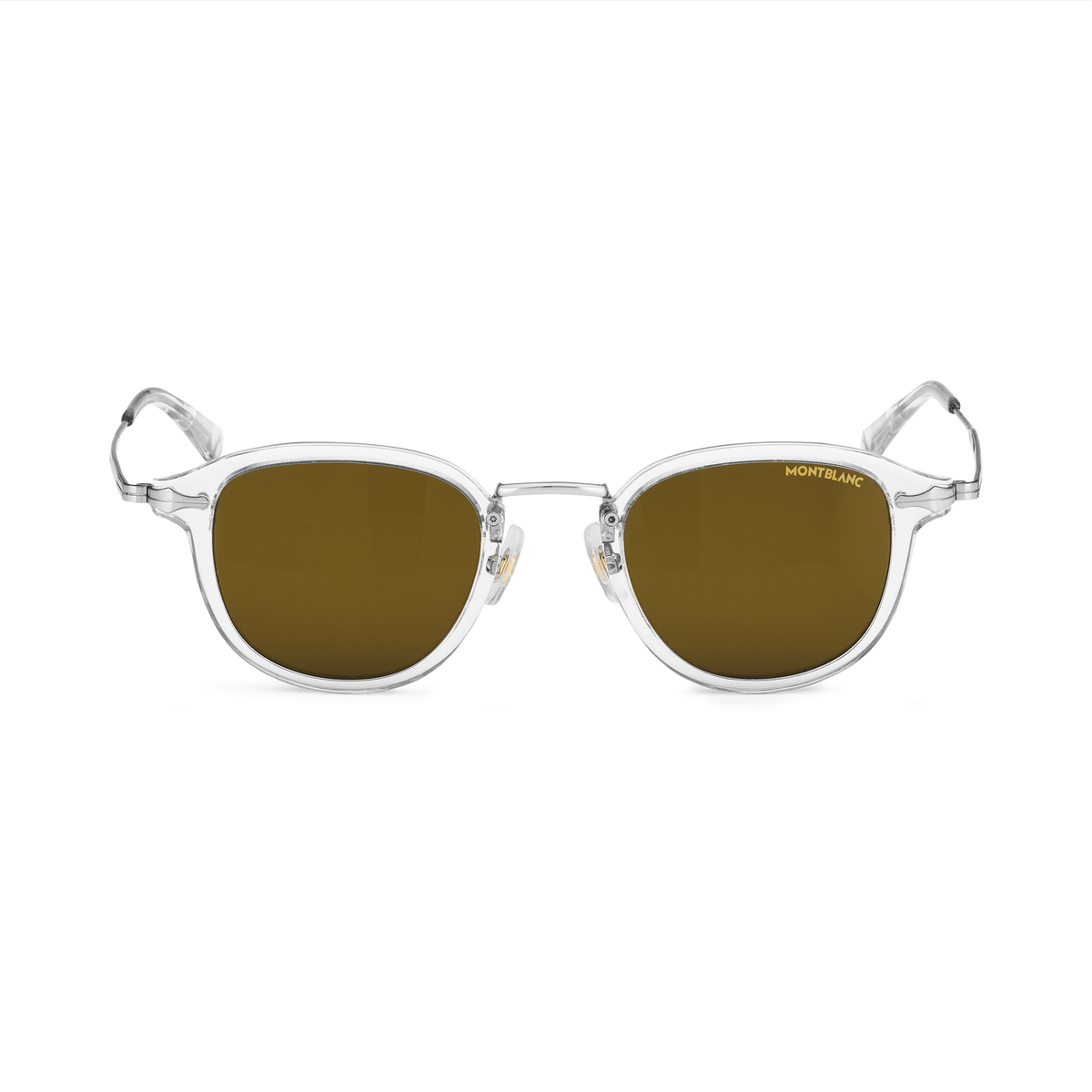 Round Sunglasses with Gray-Colored Injected Frame