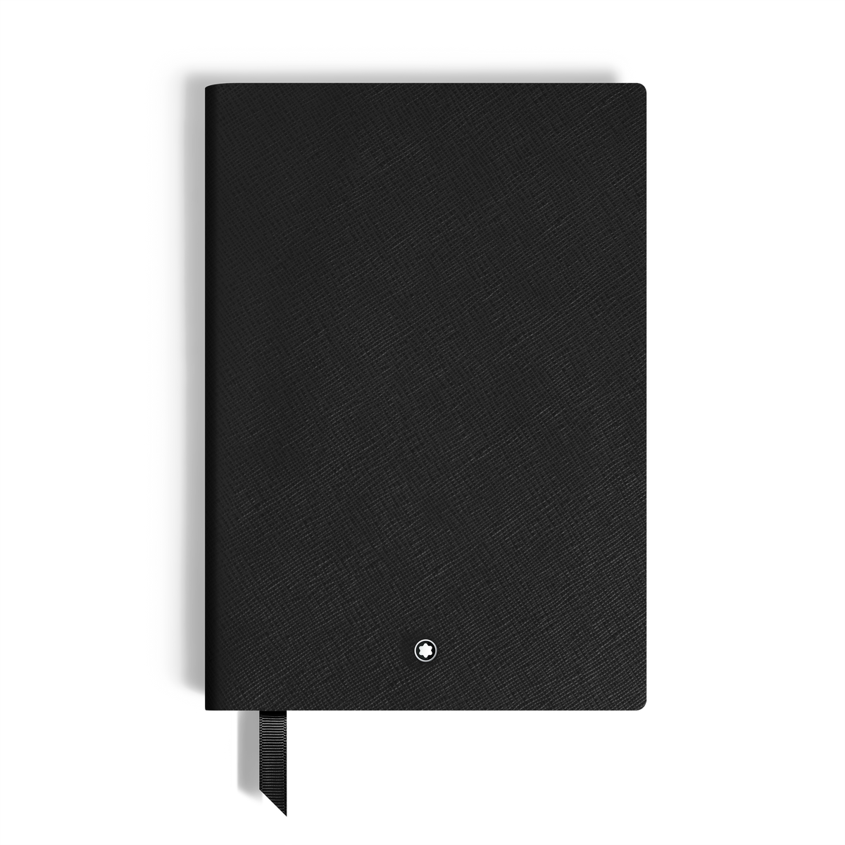 Notebook Medium, Saffiano Leather, Black - Blank Pages