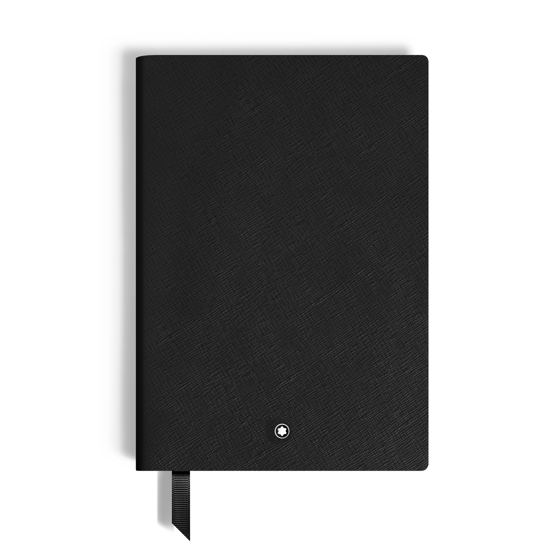 Notebook Medium, Saffiano Leather, Black - Blank Pages