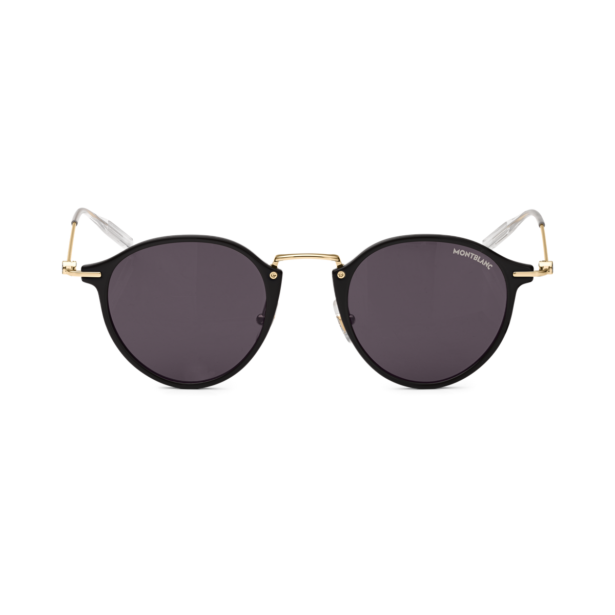 Round Sunglasses with Black Injected Frame