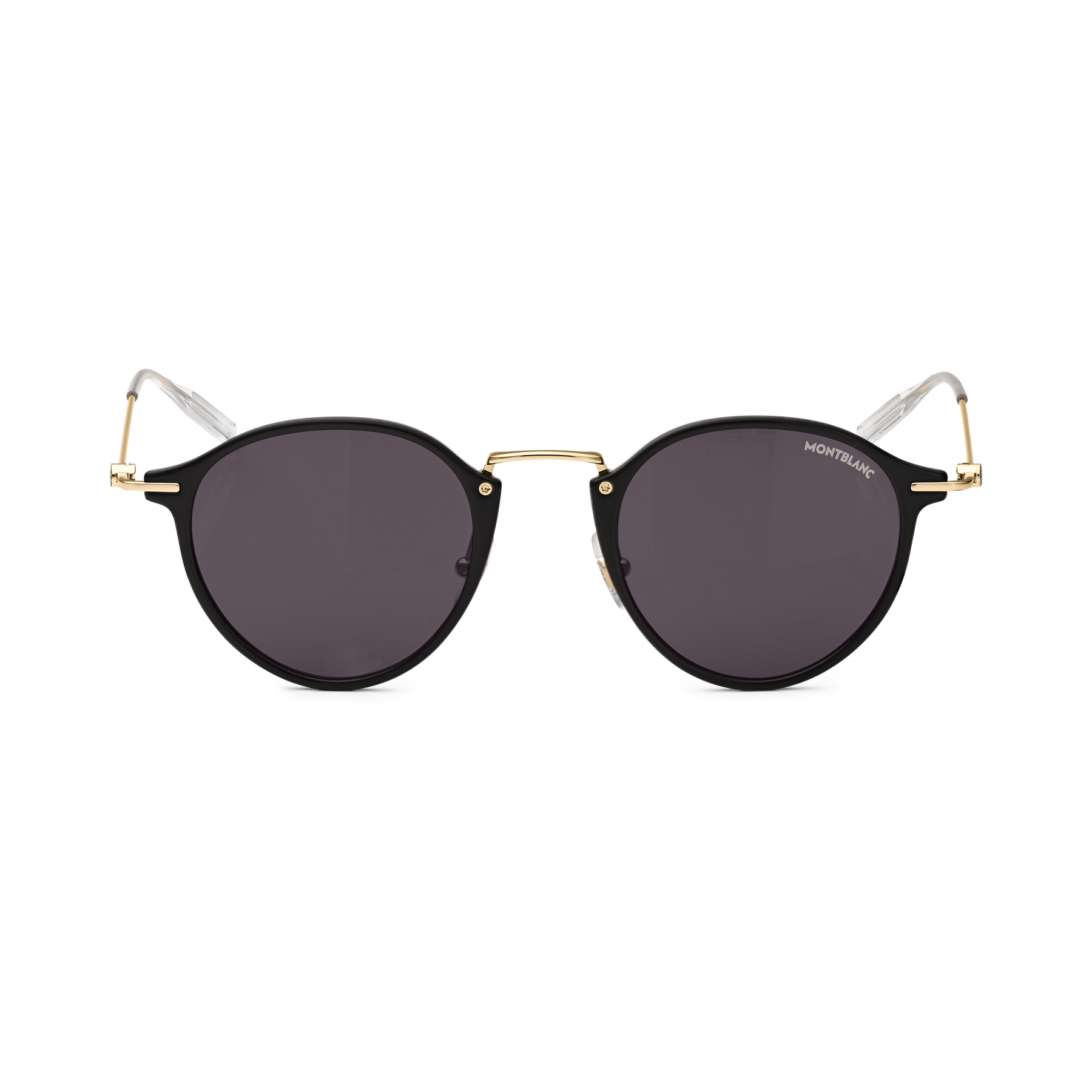 Round Sunglasses with Black Injected Frame