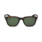 Squared Sunglasses with Havana-Colored Acetate Frame (M)