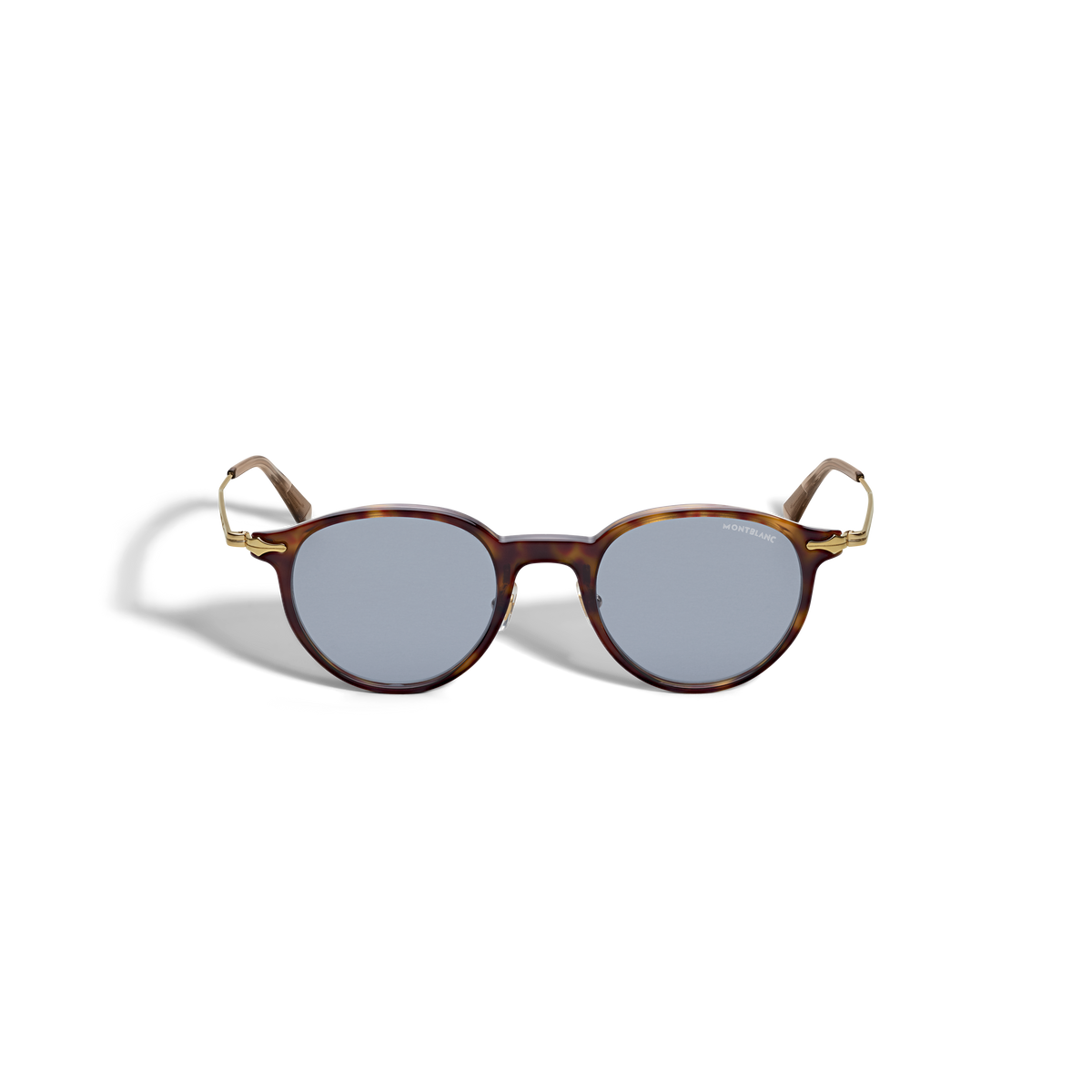 Round Sunglasses with Havana Acetate Frame