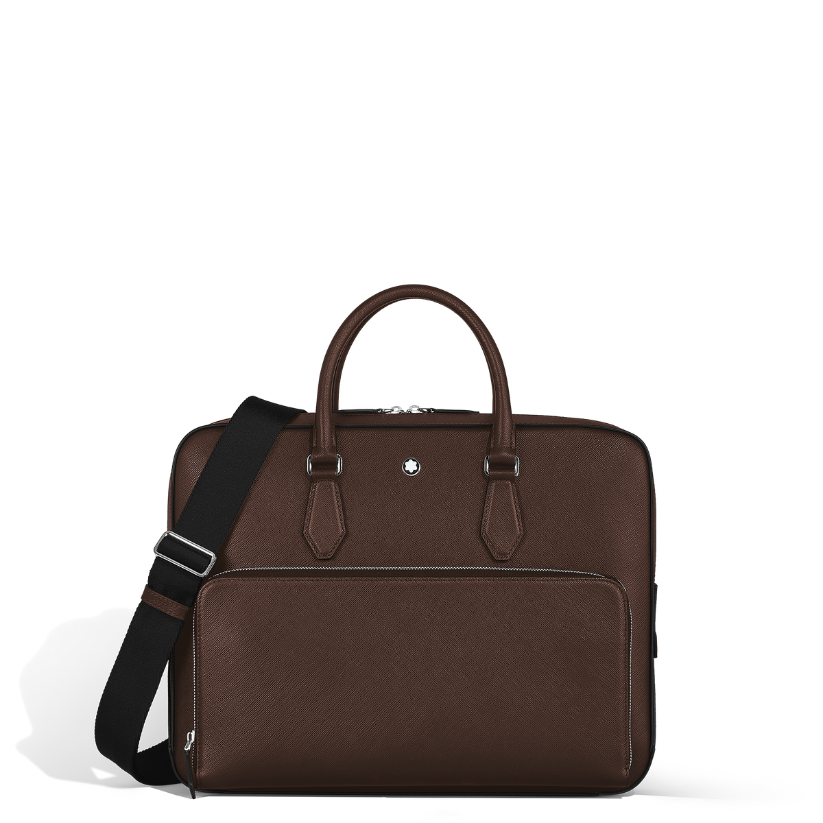 Medium Briefcase with Pocket in Sartorial Leather
