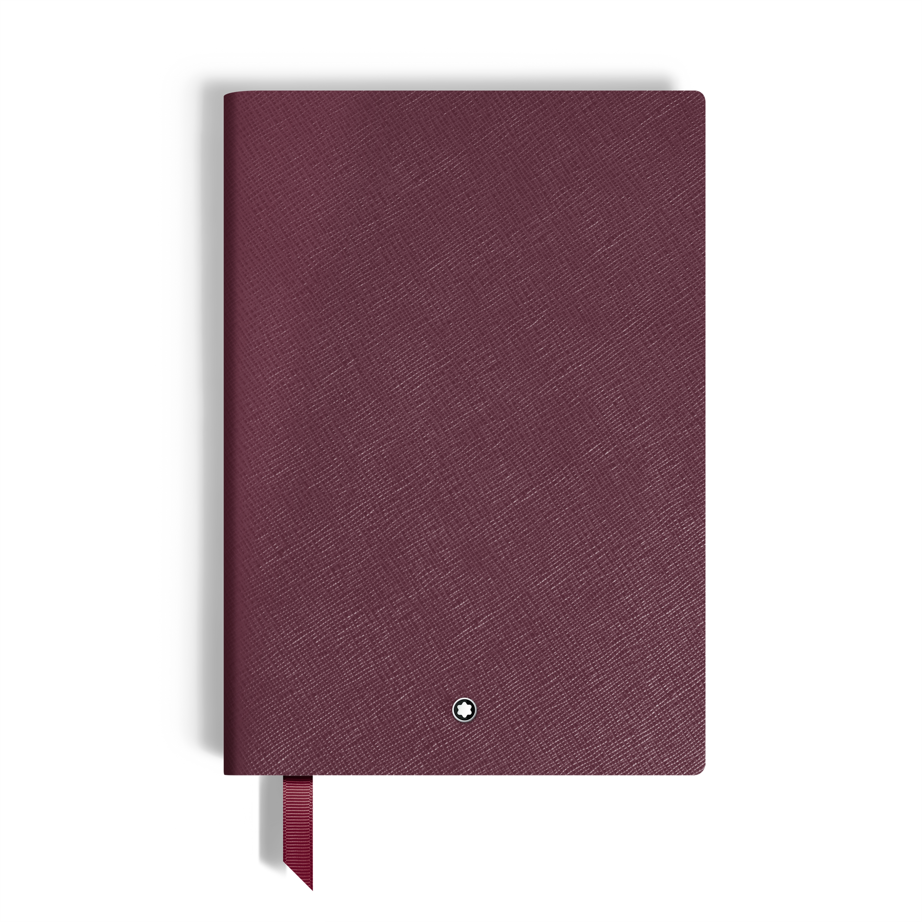 Notebook Medium, Cassis Leather, Burgundy, Lined Pages