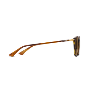 Squared Sunglasses with Brown-Colored Acetate Frame