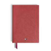 Notebook Medium, Saffiano Leather, Red - Blank Pages