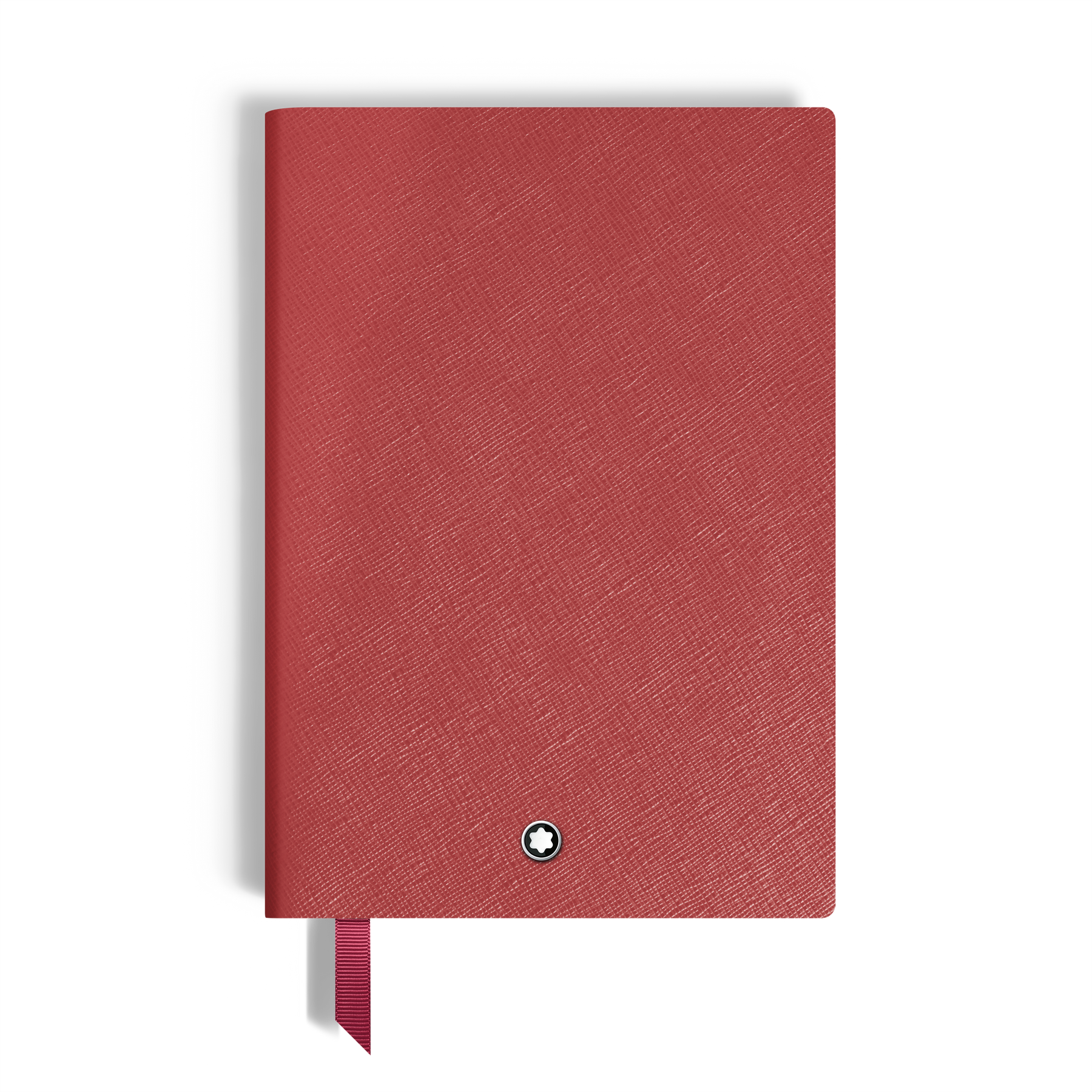 Notebook Medium, Saffiano Leather, Red - Blank Pages