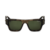 Rectangular Sunglasses with Melange Colored Acetate Frame