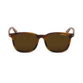 Squared Sunglasses with Brown-Colored Acetate Frame