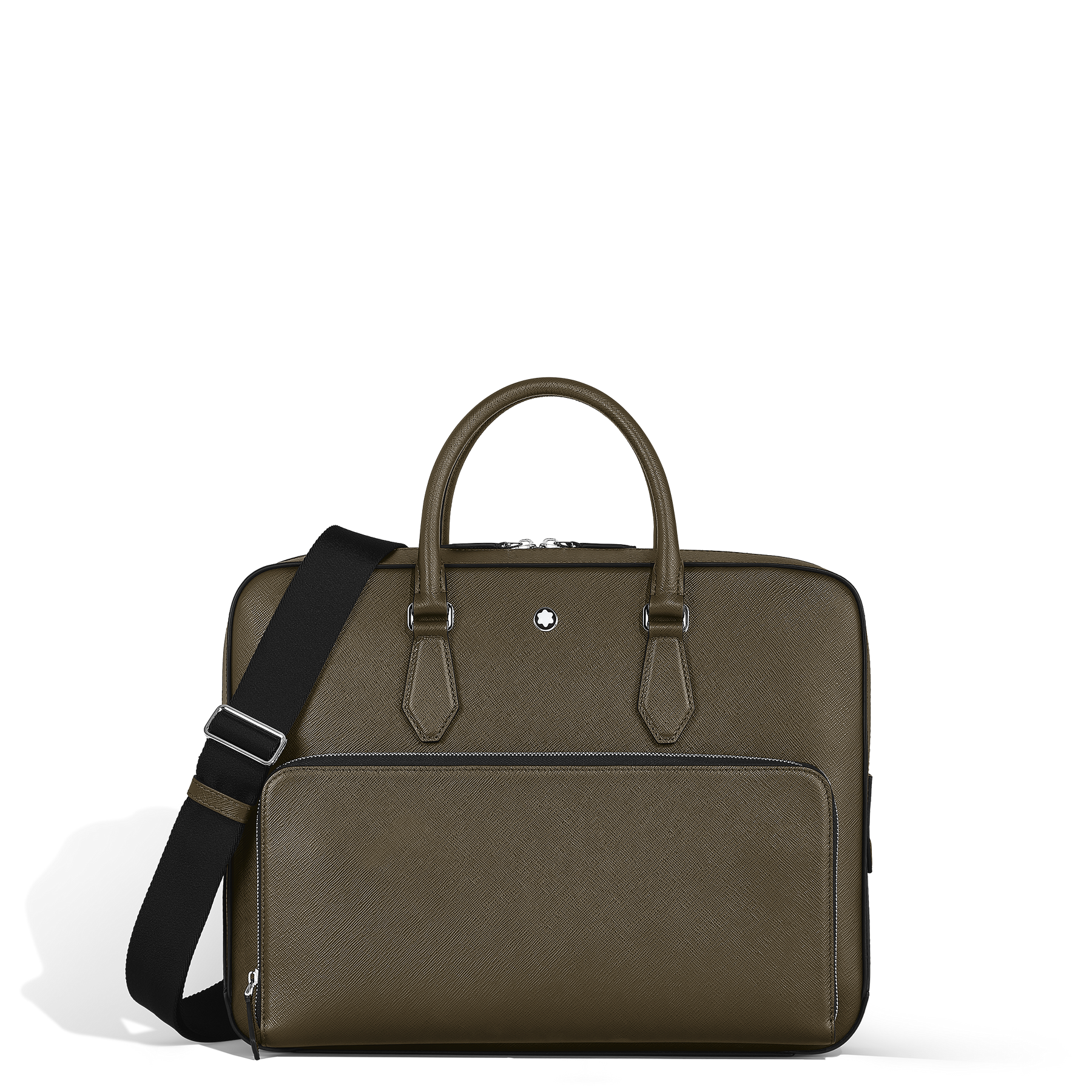 Medium Briefcase with Pocket in Sartorial Leather