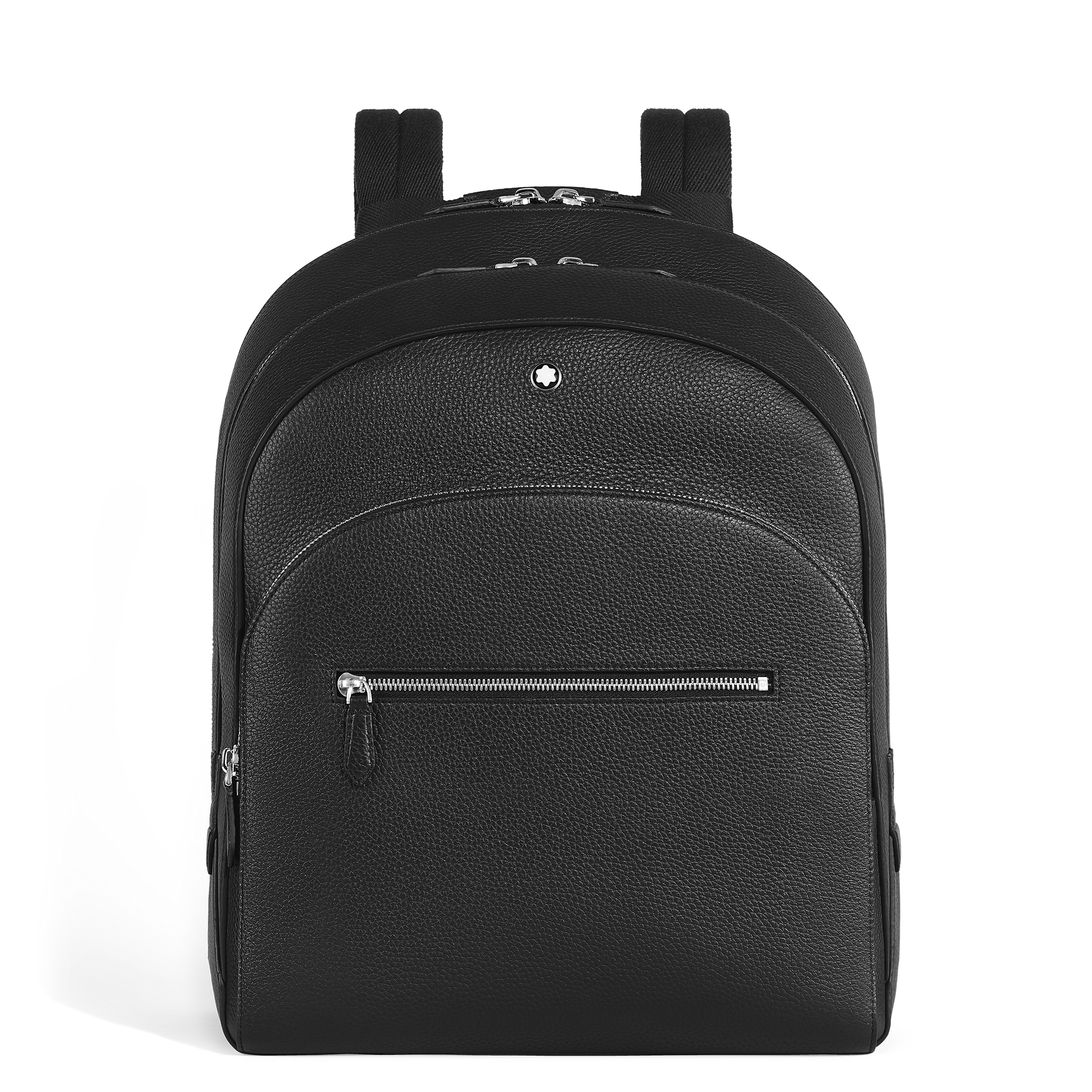 Large Backpack with 3 Compartments  in Grain Leather
